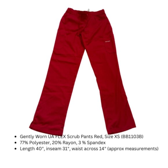 BUNDLE of 8-Gently Worn Scrub Pants, Size XS (BB1103B) - Picture 9 of 16